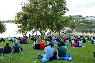 Projeto entardecer no Parque do lago